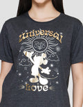 Disney Reguler Print Mickey Mouse Kaos Lengan Pendek Wanita