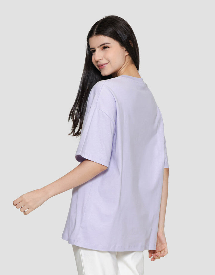 Disney Print Mickey Mouse Kaos Oversize Wanita