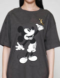Disney Oversize Print Mickey Mouse Kaos Wanita