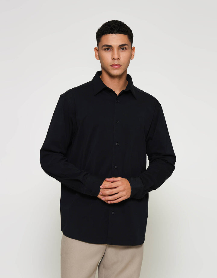 ZES Knit Workwear Alexls Kemeja Pria ALEXLS
