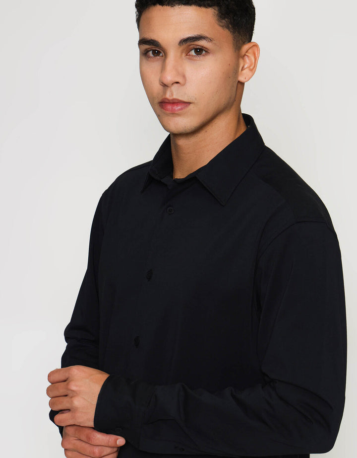 ZES Knit Workwear Alexls Kemeja Pria ALEXLS