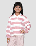 Nevada Stripe Bordir Chenile Sweater Anak Perempuan
