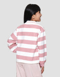 Nevada Stripe Bordir Chenile Sweater Anak Perempuan
