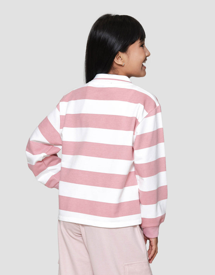 Nevada Stripe Bordir Chenile Sweater Anak Perempuan