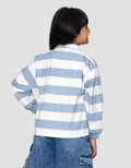 Nevada Stripe Bordir Chenile Sweater Anak Perempuan