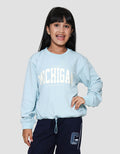 Nevada Texture Stopper Bawah Sablon Michigan Sweater Anak Perempuan