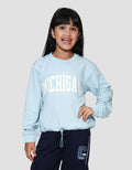 Nevada Texture Stopper Bawah Sablon Michigan Sweater Anak Perempuan