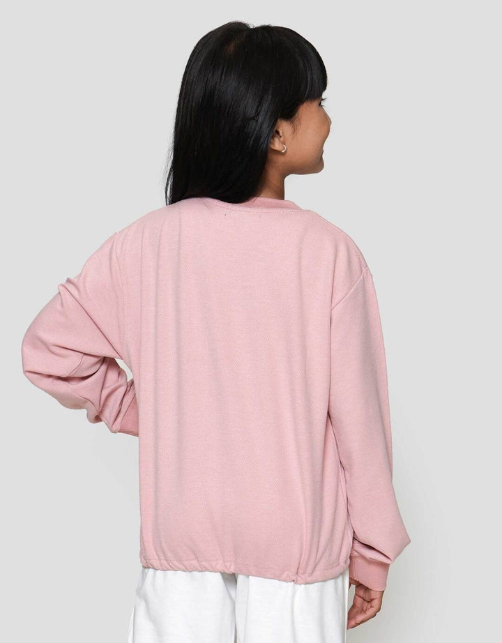 Nevada Texture Stopper Bawah Sablon California Sweater Anak Perempuan