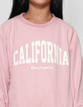 Nevada Texture Stopper Bawah Sablon California Sweater Anak Perempuan
