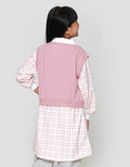 Nevada Knit Fake 2Pcs Kombi Print Dress Anak Perempuan