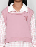 Nevada Knit Fake 2Pcs Kombi Print Dress Anak Perempuan