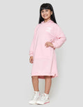 Nevada Hoodie Bordir Midi Dress Anak Perempuan