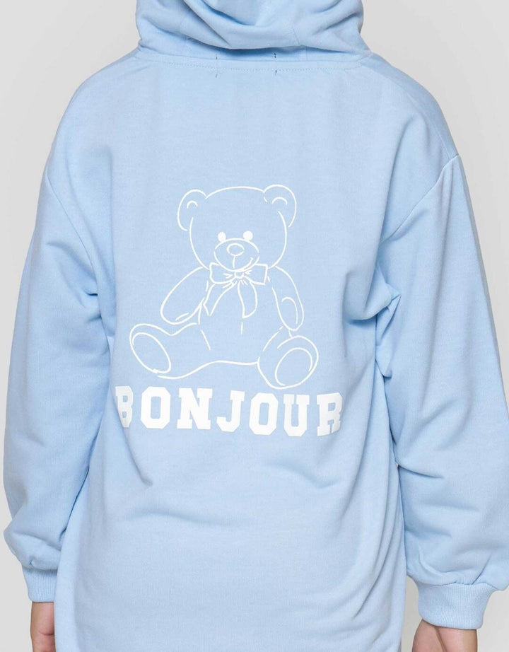 Nevada Hoodie Bordir Midi Dress Anak Perempuan