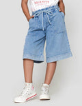 Nevada  Washing Flip Bawah Celana Denim Anak Perempuan