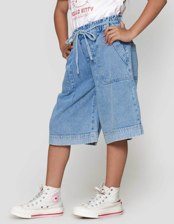 Nevada  Washing Flip Bawah Celana Denim Anak Perempuan
