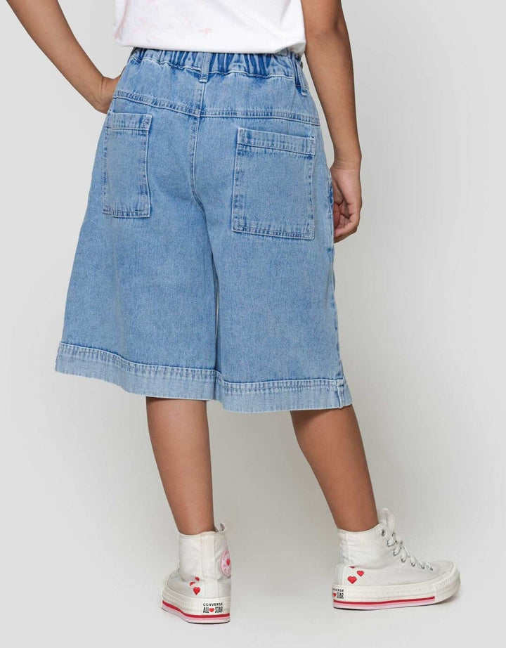 Nevada  Washing Flip Bawah Celana Denim Anak Perempuan