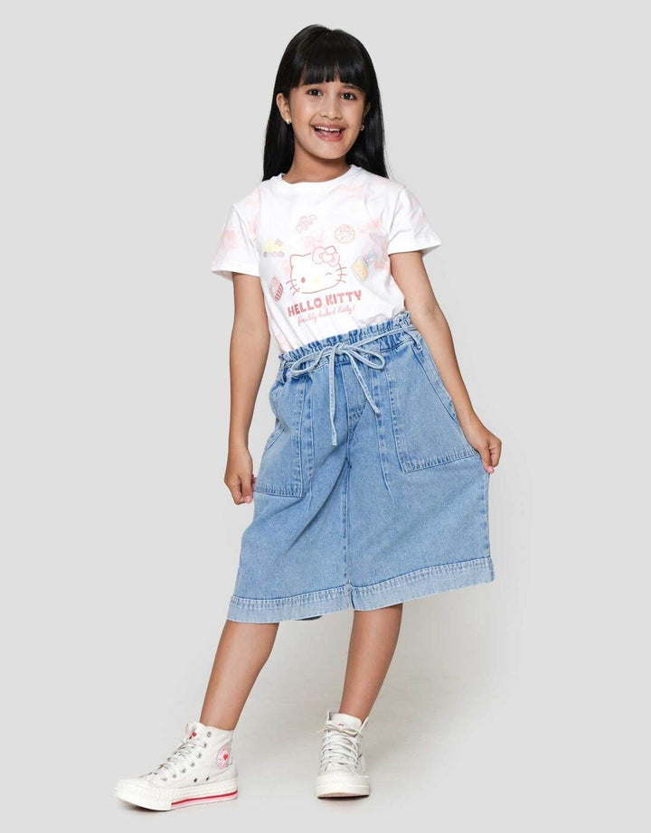 Nevada  Washing Flip Bawah Celana Denim Anak Perempuan