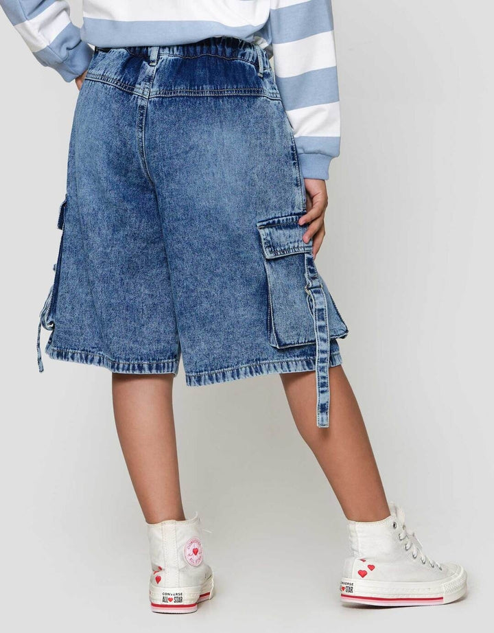 Nevada Cargo Cord Celana Denim Anak Perempuan