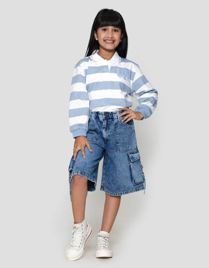 Nevada Cargo Cord Celana Denim Anak Perempuan
