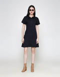 ZES Semi Tennis Rok Midi Dress Wanita SSDD001