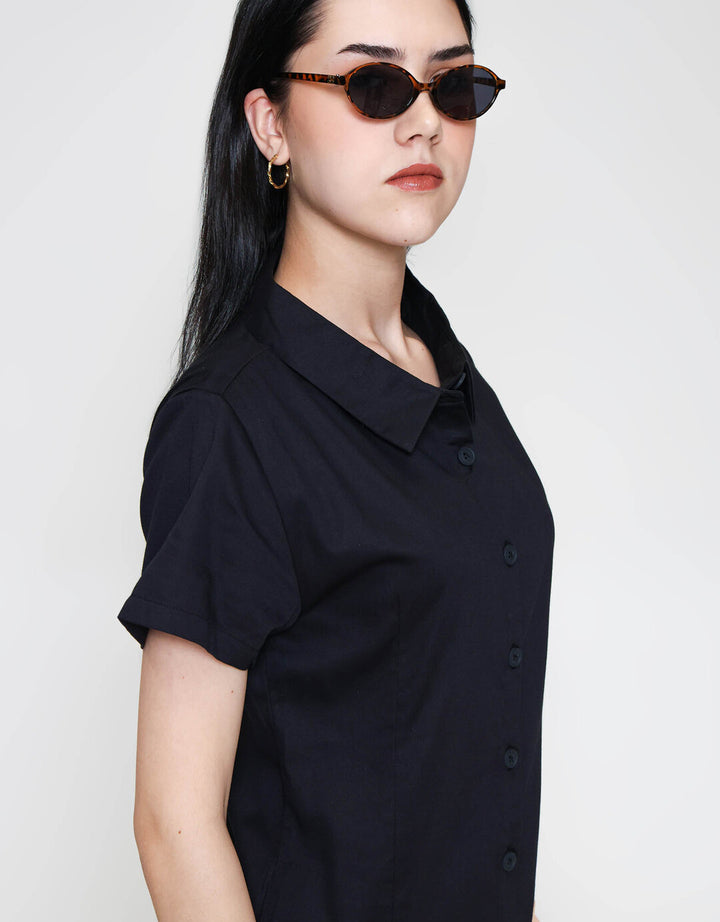 ZES Semi Tennis Rok Midi Dress Wanita SSDD001