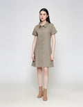ZES Semi Tennis Rok Midi Dress Wanita SSDD001