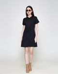 ZES Semi Tennis Rok With Zipper Midi Dress Wanita SSDD002