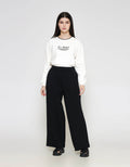 ZES Basic Wide Leg Celana Panjang Wanita NIFWB011