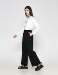 ZES Basic Wide Leg Celana Panjang Wanita NIFWB011