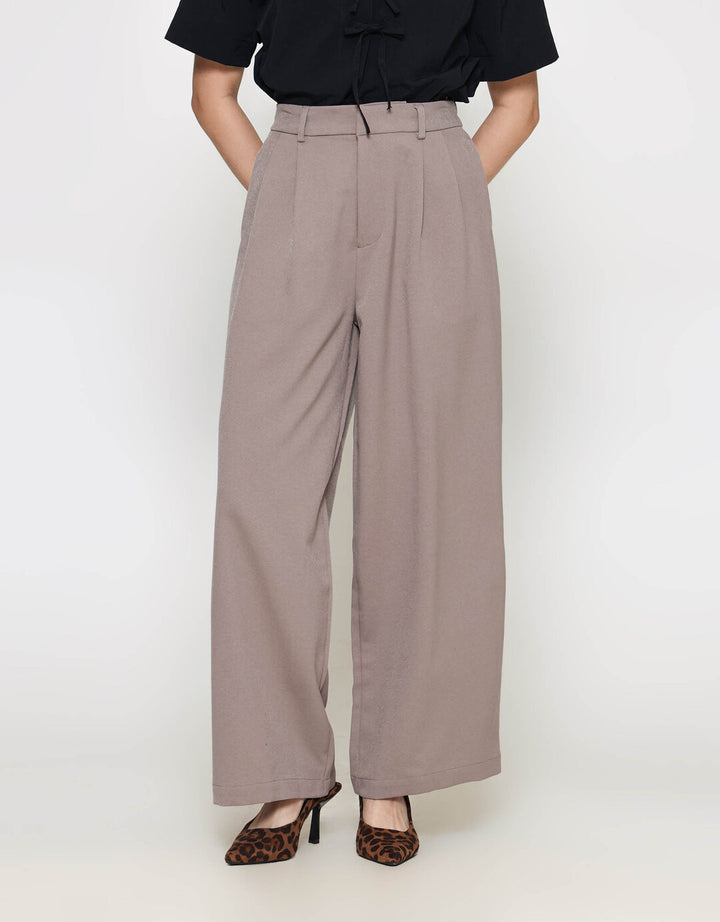 ZES Basic Wide Leg Celana Panjang Wanita NIFWB011