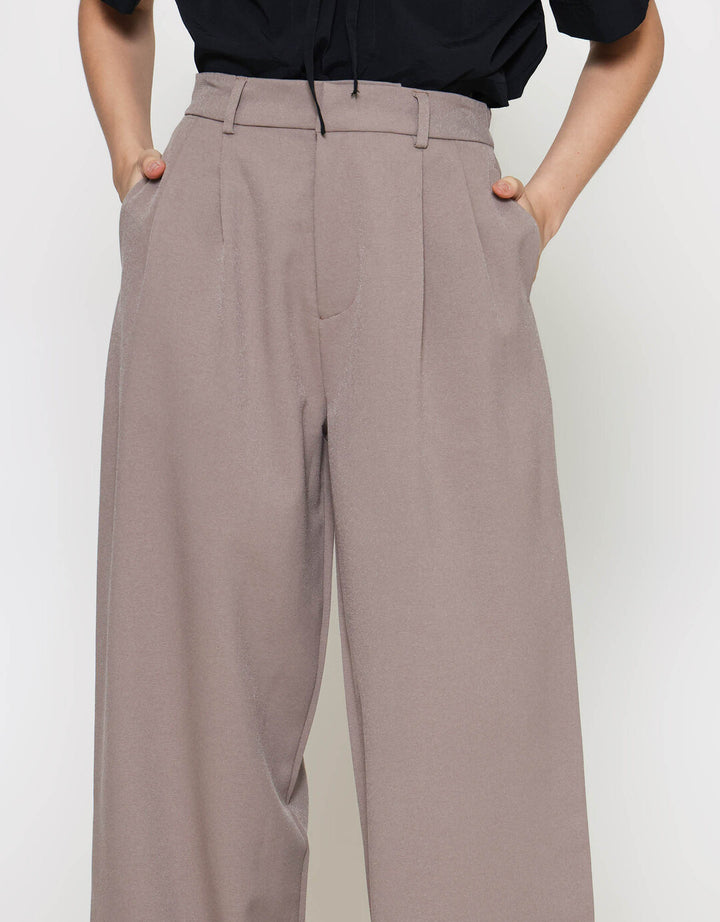 ZES Basic Wide Leg Celana Panjang Wanita NIFWB011