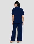 St. Yves Woven Solid Slub Piyama Set Wanita