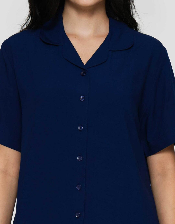 St. Yves Woven Solid Slub Piyama Set Wanita