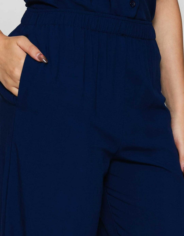 St. Yves Woven Solid Slub Piyama Set Wanita