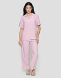 St. Yves Woven Solid Slub Piyama Set Wanita