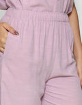 St. Yves Woven Solid Slub Piyama Set Wanita