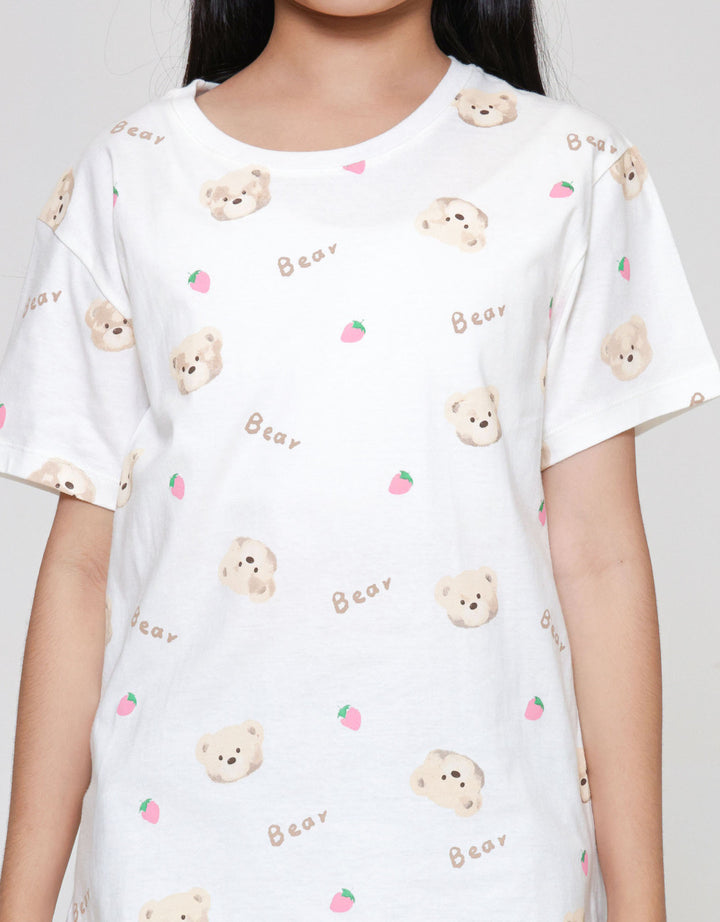 Nevada Bear Berry 1 Kaos Anak Perempuan