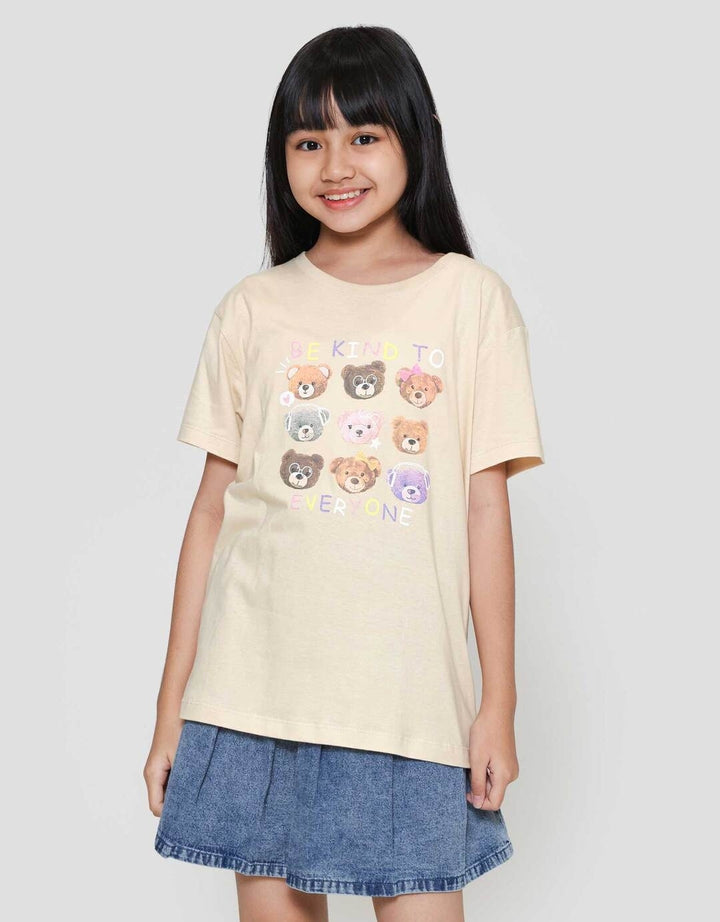 Nevada Bear Be Kind 3 Kaos Anak Perempuan