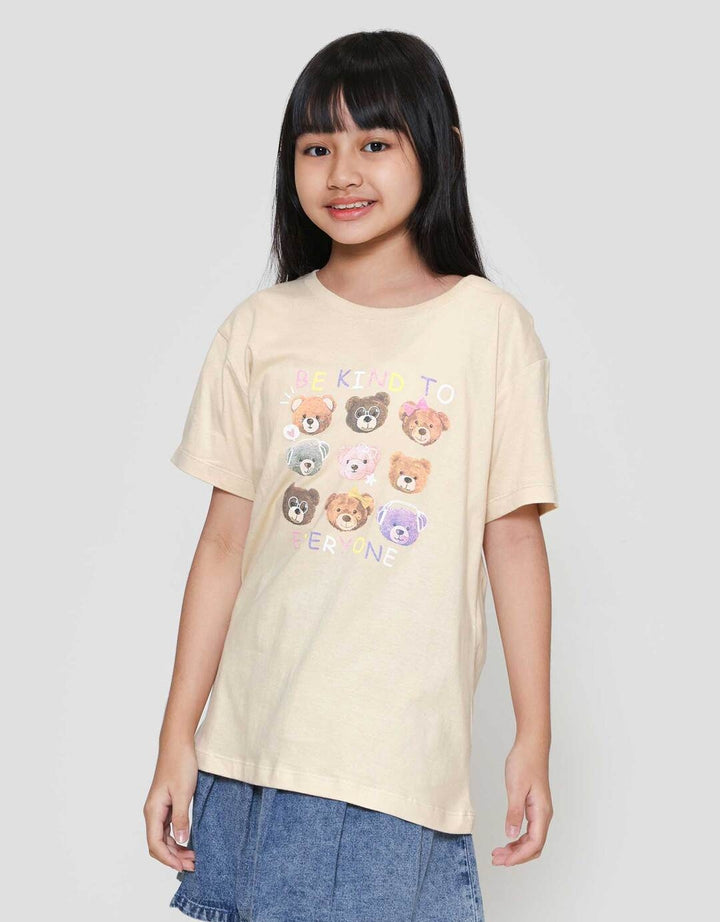 Nevada Bear Be Kind 3 Kaos Anak Perempuan