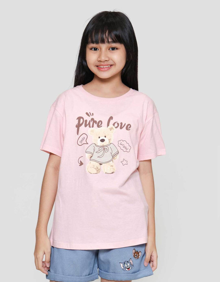 Nevada Bear Pure Love 4 Kaos Anak Perempuan