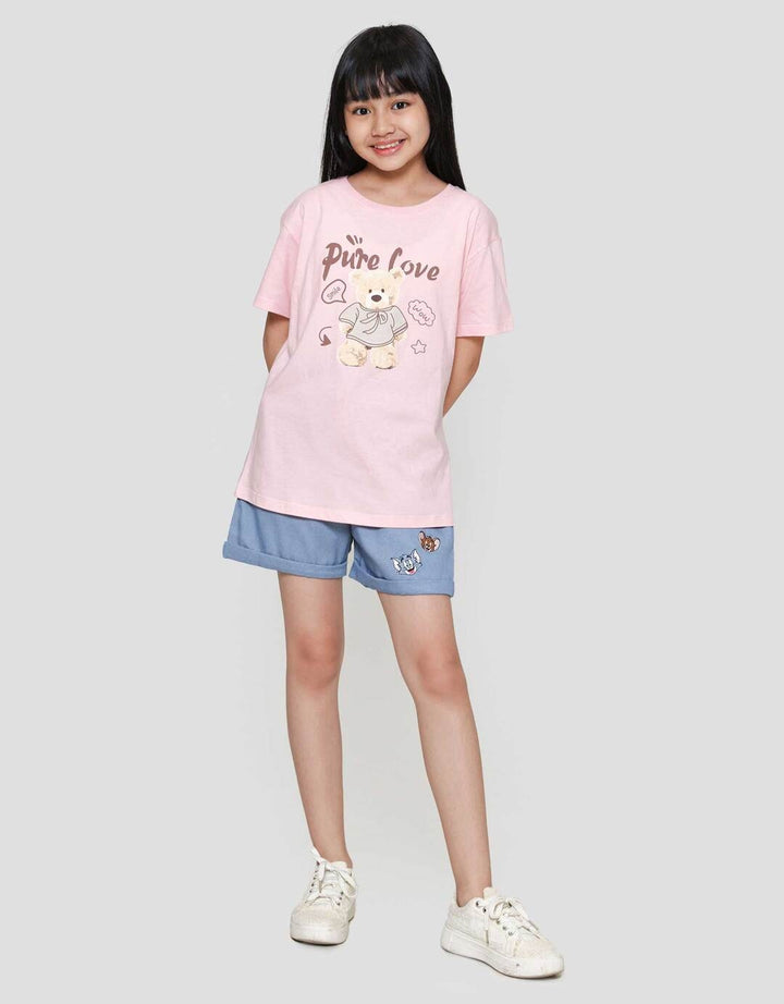 Nevada Bear Pure Love 4 Kaos Anak Perempuan
