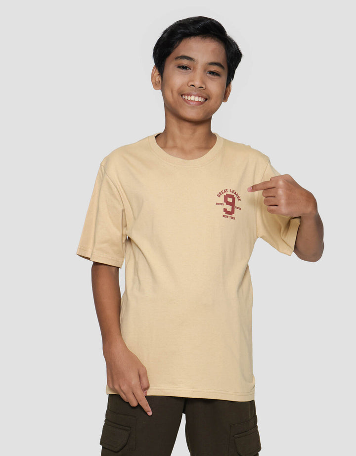 Nevada Ki Nine Number Dada Kecil Kaos Anak Laki-laki