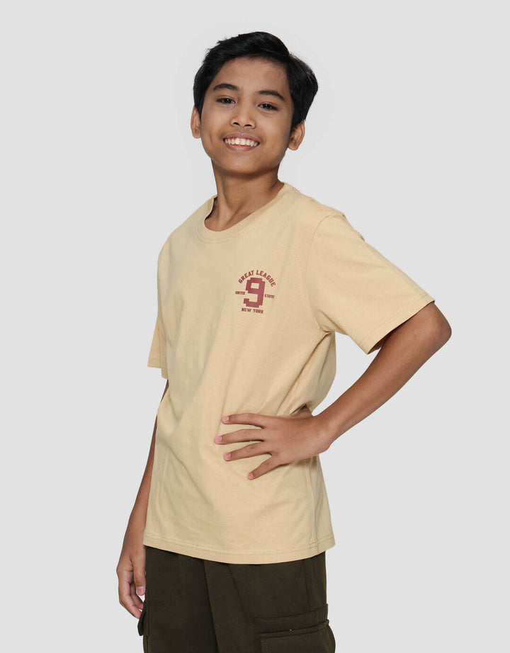 Nevada Ki Nine Number Dada Kecil Kaos Anak Laki-laki