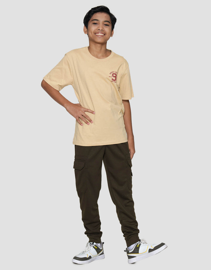 Nevada Ki Nine Number Dada Kecil Kaos Anak Laki-laki
