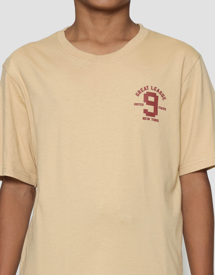 Nevada Ki Nine Number Dada Kecil Kaos Anak Laki-laki