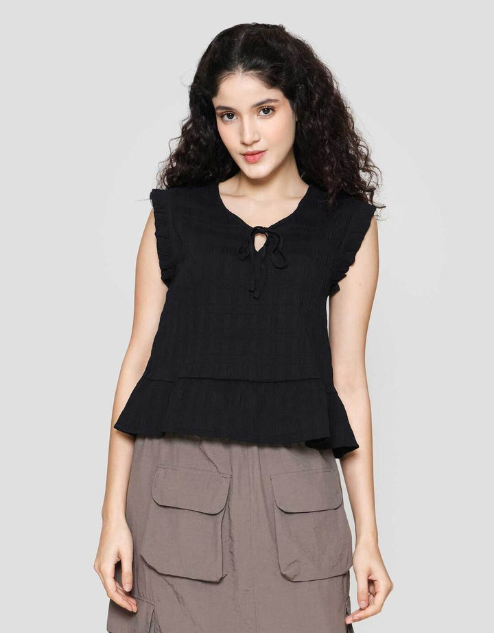 Nevada Ribbon Top Kemeja Sleveless Wanita