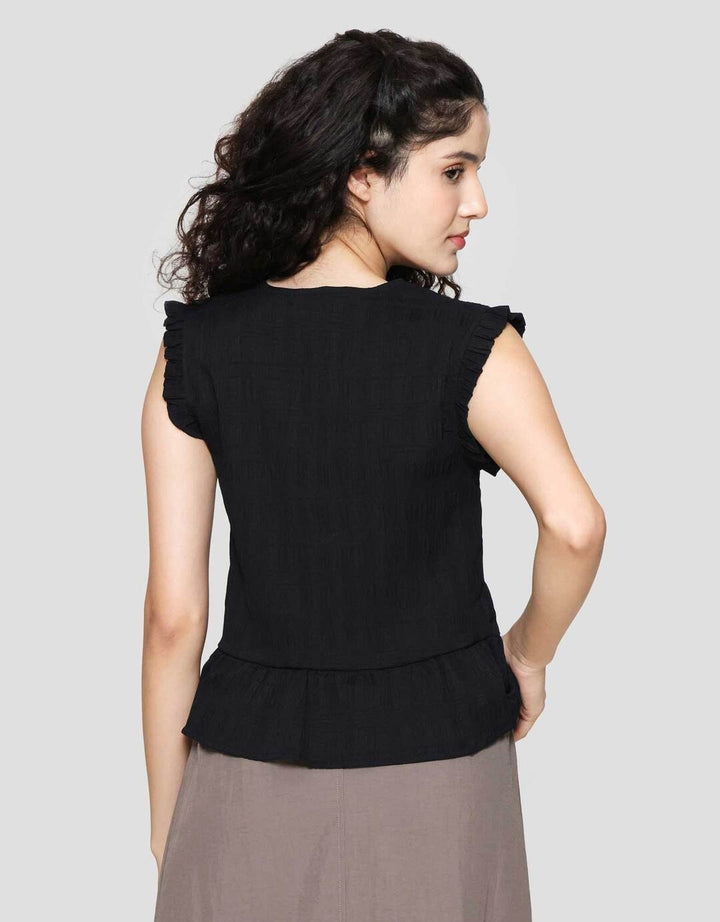 Nevada Ribbon Top Kemeja Sleveless Wanita