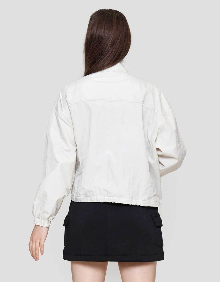 Nevada Standing Collar Woven Jaket Wanita