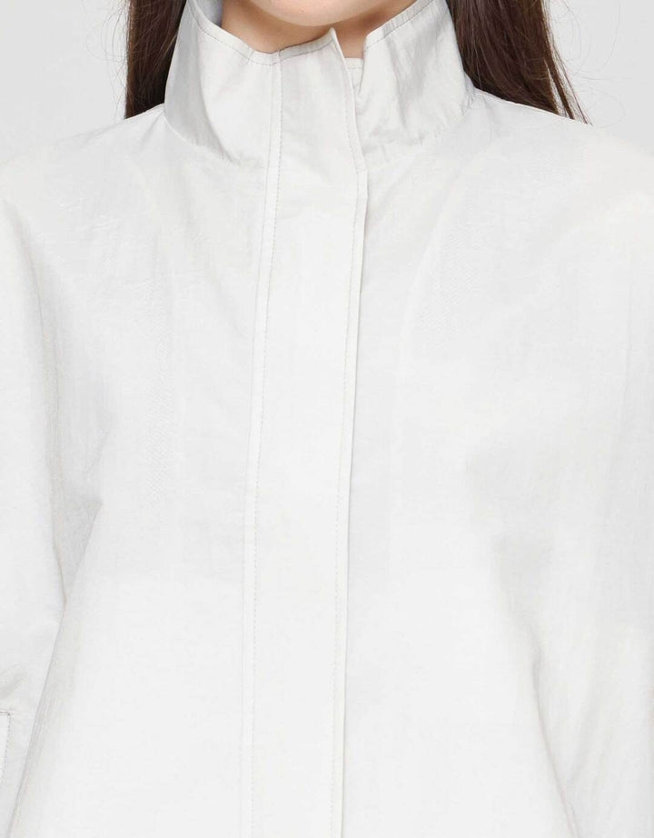 Nevada Standing Collar Woven Jaket Wanita