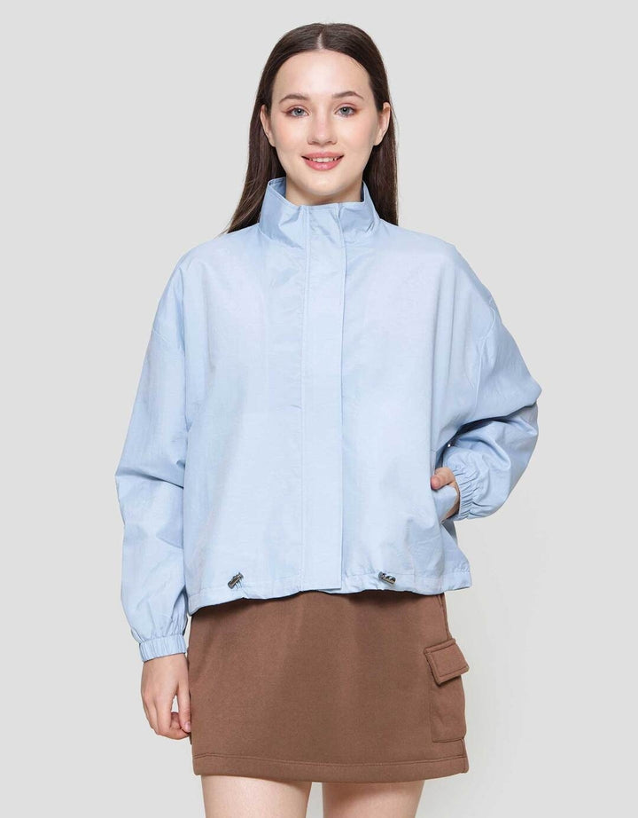 Nevada Standing Collar Woven Jaket Wanita